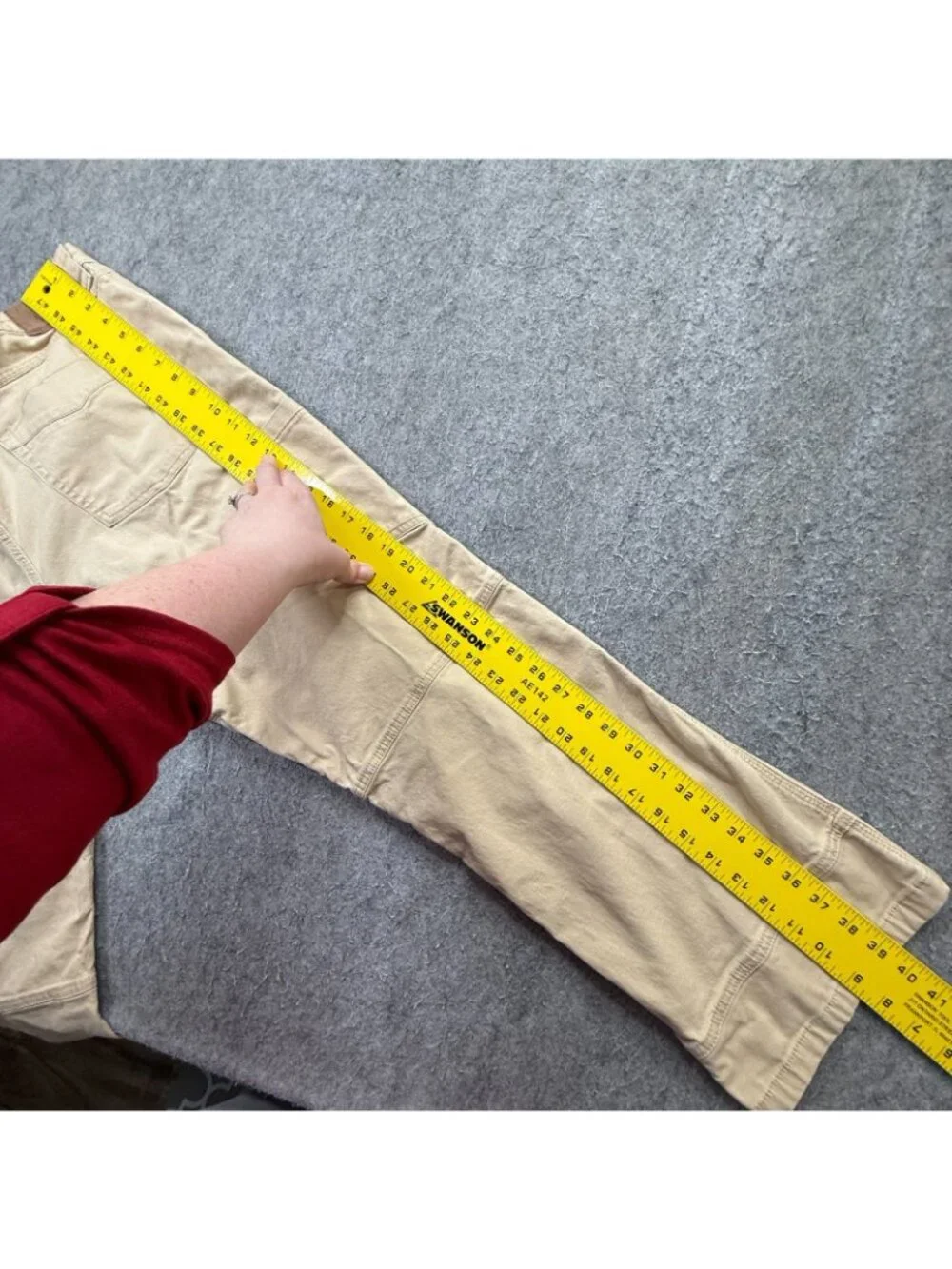 Mountain Khakis 5-Pocket Pants Men 38 x 30 Beige Stretch Classic